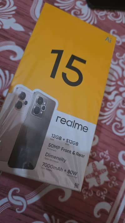 realme 15.12. 512gb new mobile