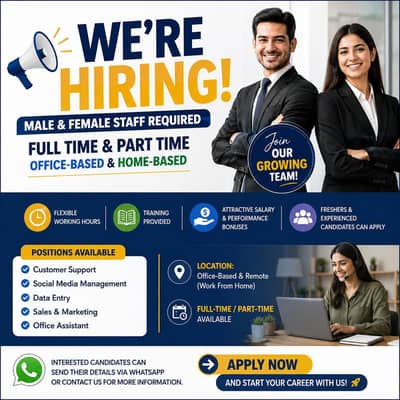 Hiring staff full time part time