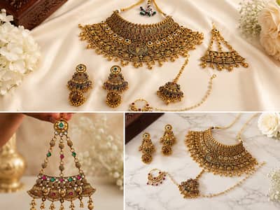 Bridal Antique Rajisthani Jewelry Set – Complete Wedding Set