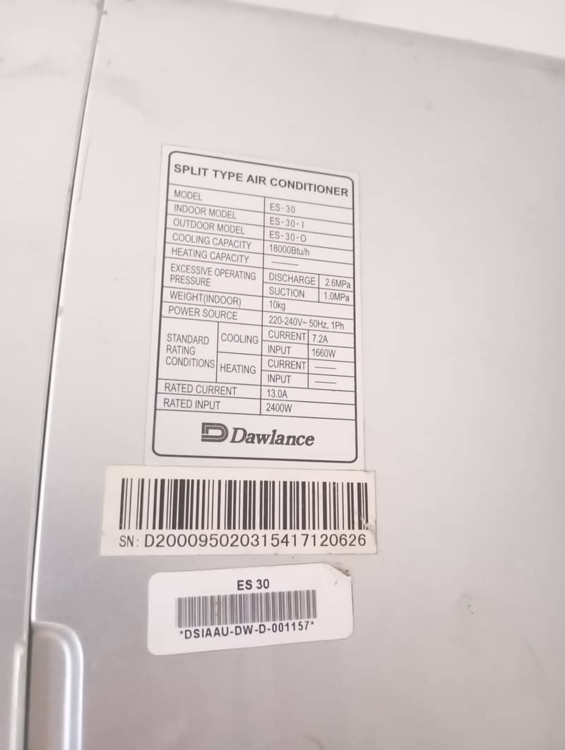 Dawlance split AC 1