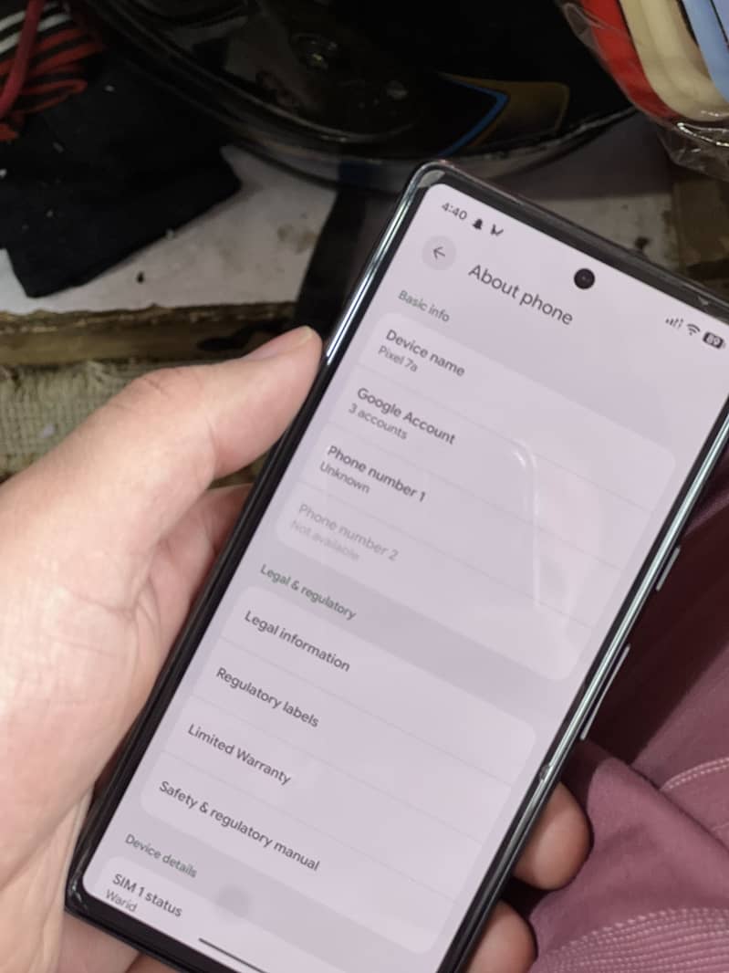 Google pixel 7a 4