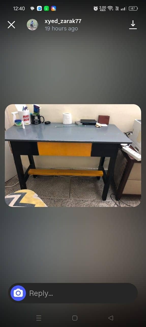 Study table with chair 1