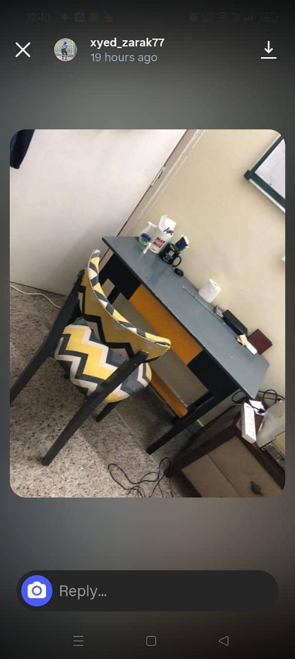 Study table with chair 3