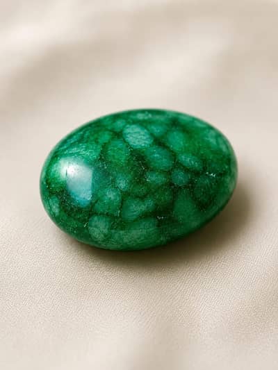 Natural Green Polished Stones - Decorative & Craft use Rings