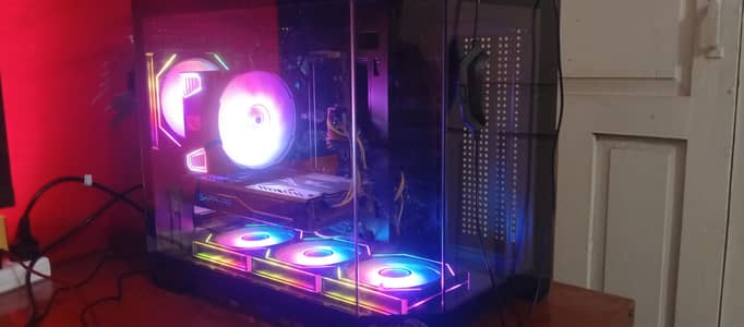 Gaming PC with keyboard,mouse and head phones