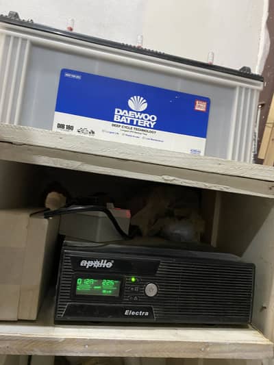 UPS + Daewoo Battery (DIB 180) – Complete Backup Setup
