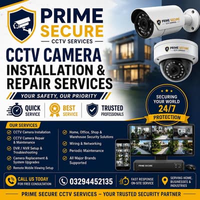Professional CCTV Camera Installation & Repair Services
