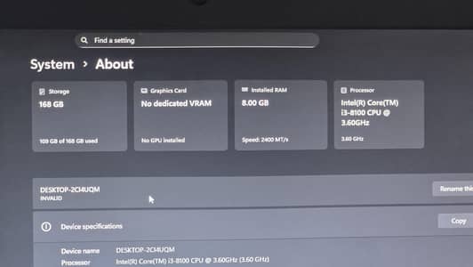 Lenovo All-in-One PC | 8GB RAM | Excellent Condition