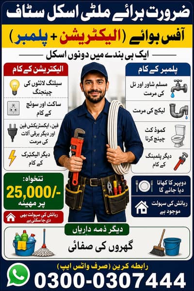 Plumber + Electration Require