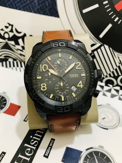 FOSSIL-ORIGINAL-CHRONOGRAPH-NEW WATCH-SEIKO CITIZEN CASIO ARMANI OMAX