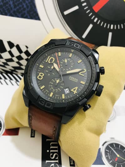 FOSSIL-ORIGINAL-CHRONOGRAPH-NEW WATCH-SEIKO CITIZEN CASIO ARMANI OMAX