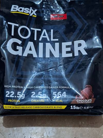 Basix Total Mass Gainer 15lbs (Chocolate) - Sealed KSA Import UK Brand