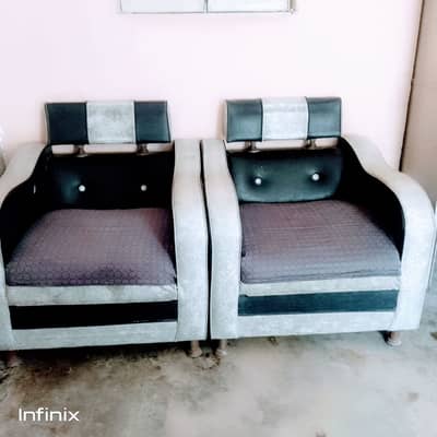 Two seater leather Sofa