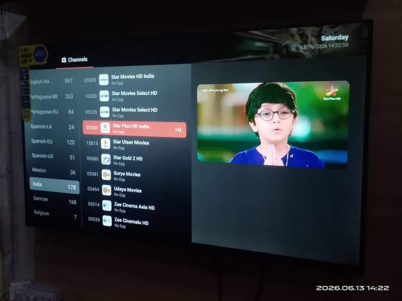 Led 43inch Aiva Android Boderless voice control B 6