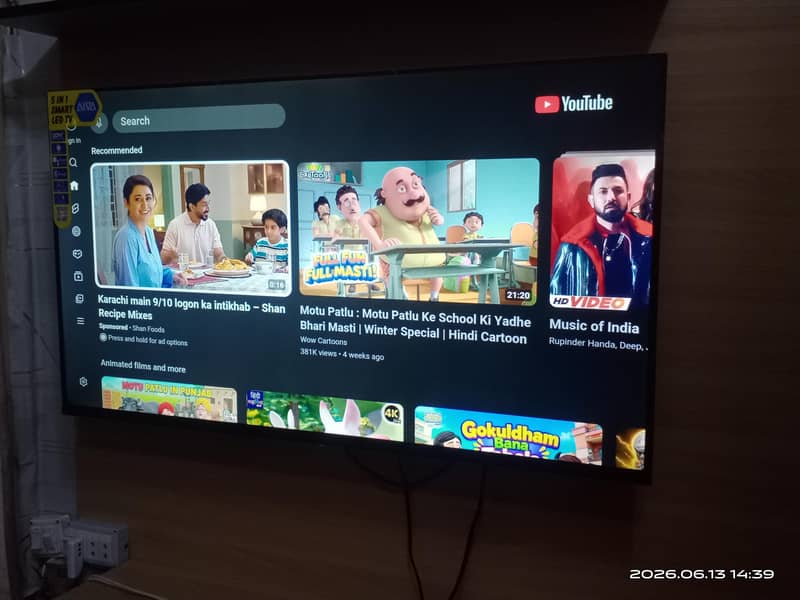 Led 43inch Aiva Android Boderless voice control B 7