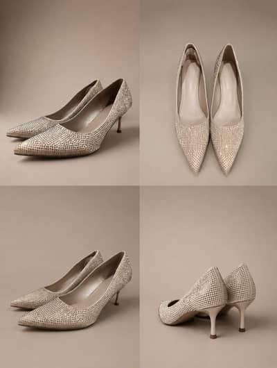 Original Unze London golden party heels - Size 41 -Excellent condition