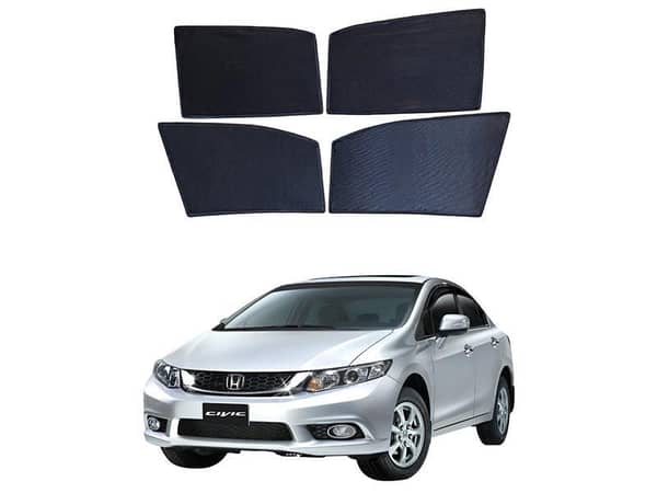 Honda Civic Premium Quality Japani Sun Shades 4Pcs - Model 2013-2015