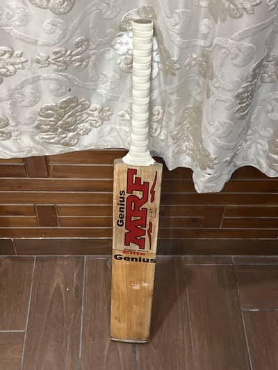 MRF ENGLISH WILLOW BAT WITH GLOVES AND HELMET