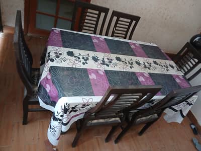 Dining table with chairs