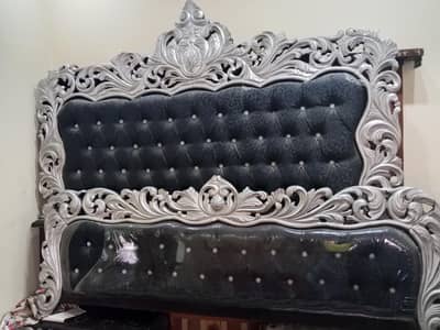 five seater sofa & double bad for sale