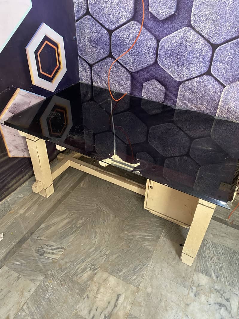 Computer Table / Study Table with Glass Top – Strong & Spacious 2