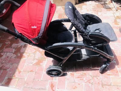 Graco stadium Duo stroller pram -Black and red