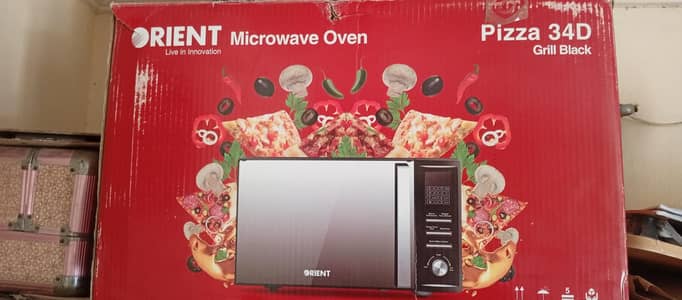 Orient Microwave Oven Pizza 34D Grill Black