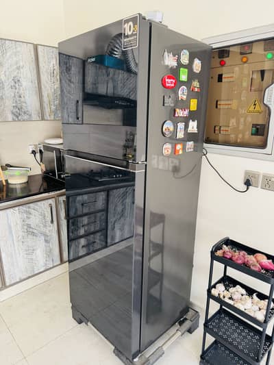 Haier Fridge 438 Black Big Size in Warranty