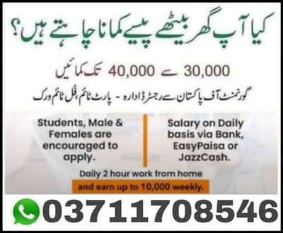 part time / full time job available