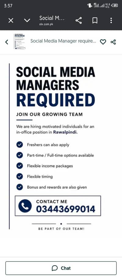 Social Media Manager required, freshers can apply