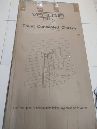Toilet concealed cistern