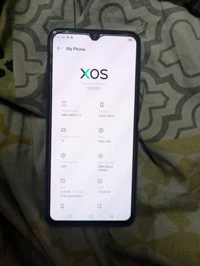 Infinix Note 12 only mobile nic dunga 8 GB ram hy 128 storage hy