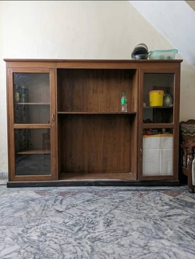 dark wood almari in used condition
