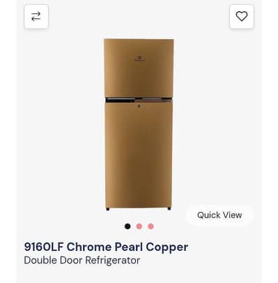Dawlance 9160LF Glass Door Double Door Refrigerator