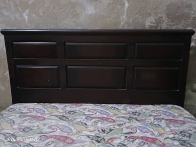 Slightly used double bad with unused Mattress of diamond supreme foam