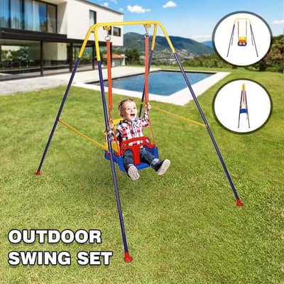 outdoor swing steel set