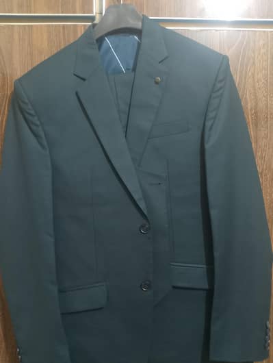 3 piece suit in sea green colour