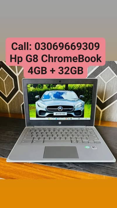 Hp G8 Celeron ChromeBook 5HRS Backup Ultra Slim With Warranty