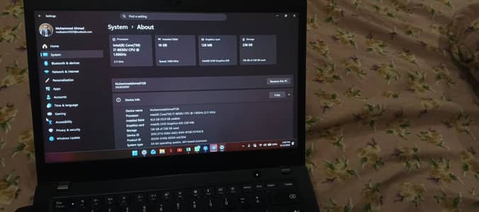 Lenovo T480s 16/256 GB/i7 8th Gen