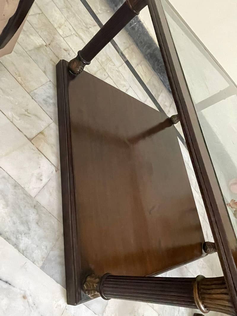 Big table with 2 side tables 3