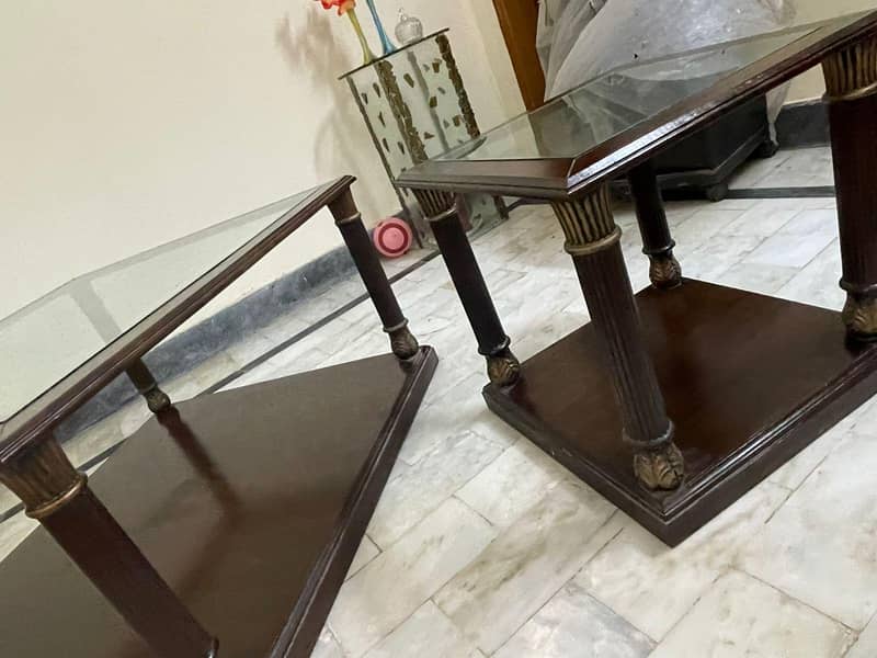 Big table with 2 side tables 5
