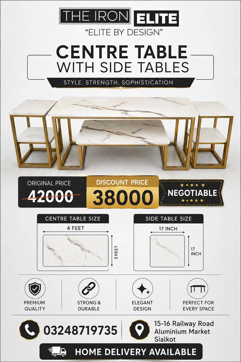 Center table , coffee table , table , nesting table , iron Table 0