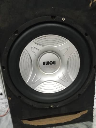 amplifier with woofer 1 month used