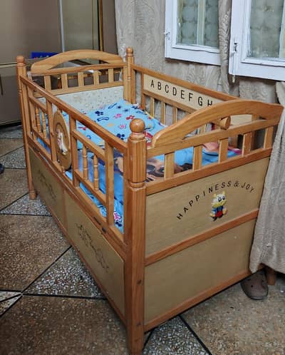 Wooden Baby Bed/cot with Storage Drawers – Excellent Condition