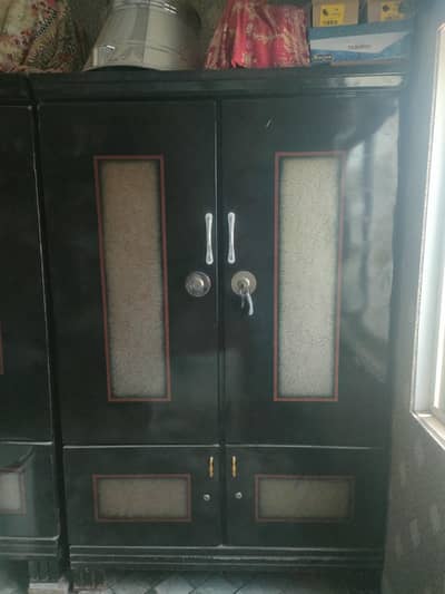 2 Door Heavy-Duty Metal Wardrobe