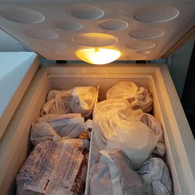 excellent condition double door deep freezer