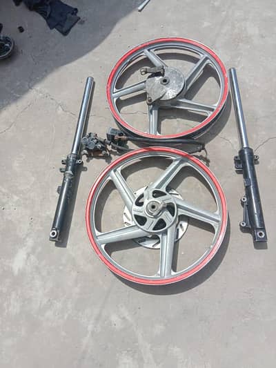 Alloy wheels for 150 bikes