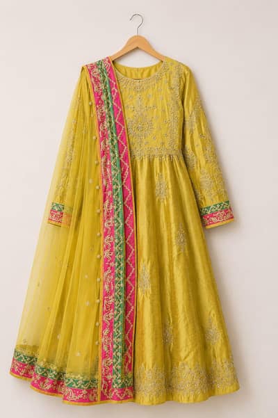 bridal Mehndi dress