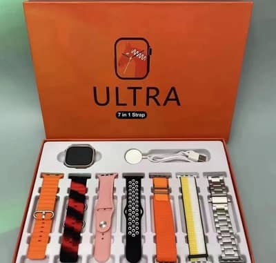 7 in 1  smart watch set with 7 straps and with multicolor straps