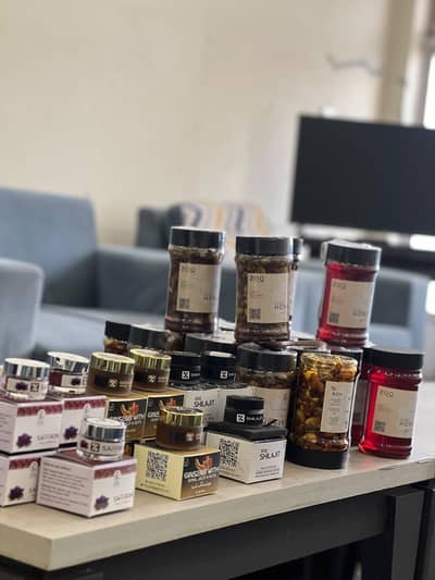 organic products and dry fruits